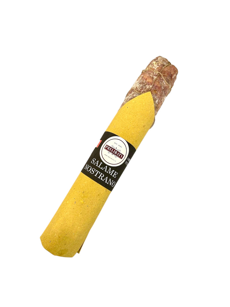 Salame Nostrano Legato a mano, avvolto in carta rustica 500 g
